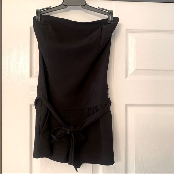 Express Pants - Express Strapless Black Romper